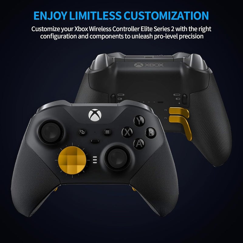 KOOWOD 13 in 1 Magnetic Thumbsticks Analog Sticks Replacement Joystick Parts Repair Accessories Kit Component Set with 4 Paddles, 2 D-Pads, 1 Tool for Xbox Elite Series 2 and Core Controller - Image 2